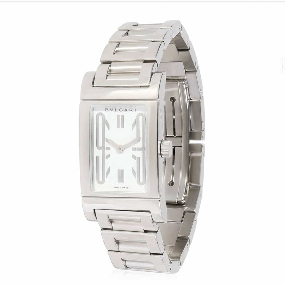 Bvlgari Rettangolo Steel Watch RT 39S